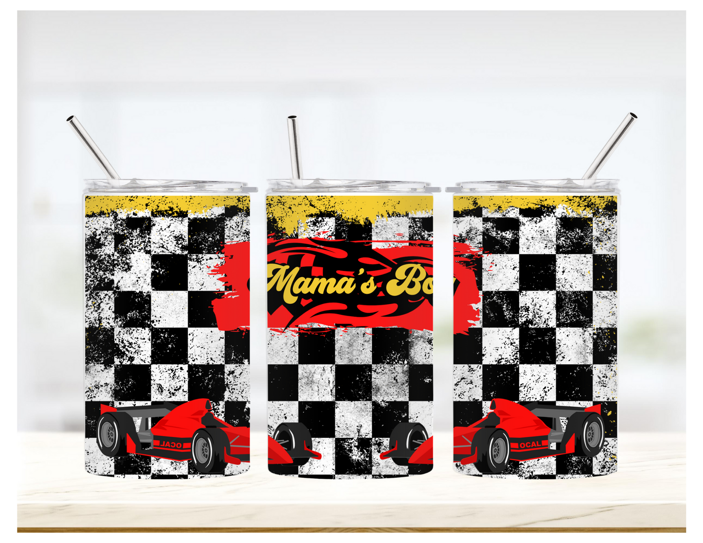 Hot Mess Race Car Tumbler
