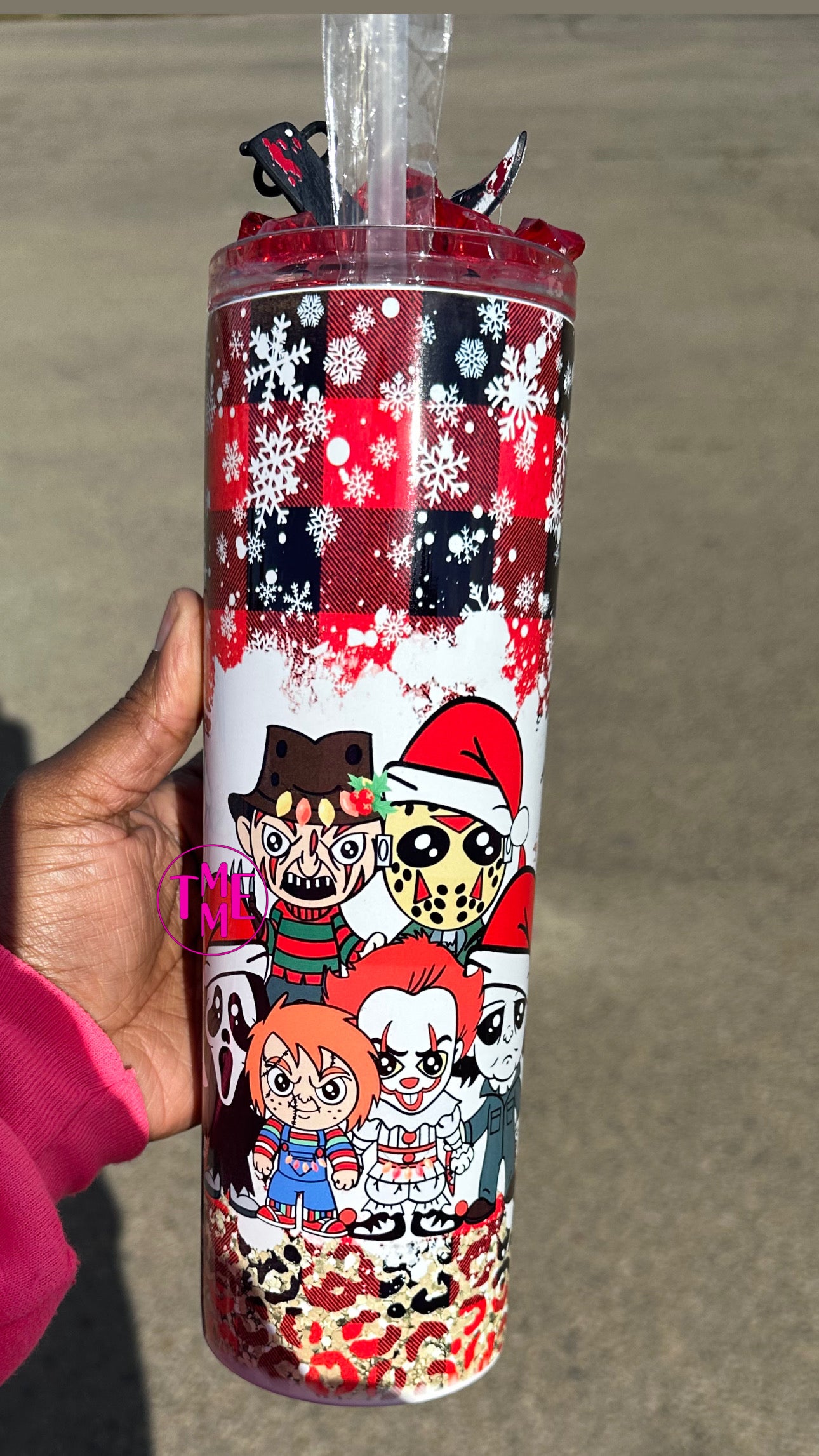 Spooky Leopard Print Tumbler