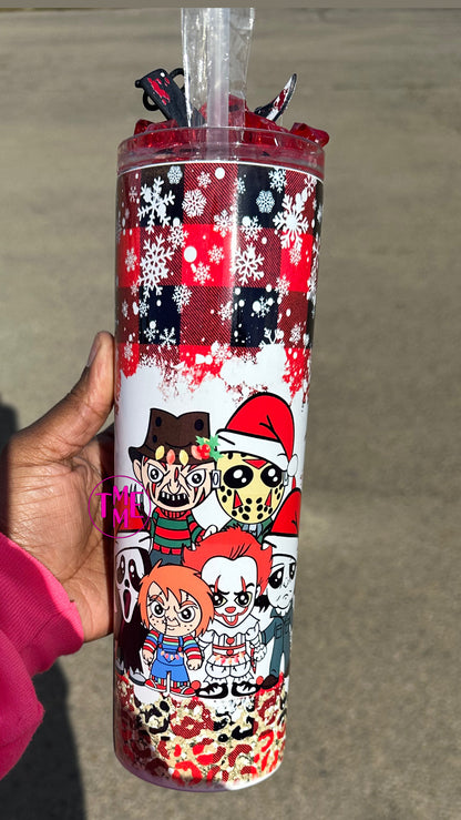 Spooky Leopard Print Tumbler