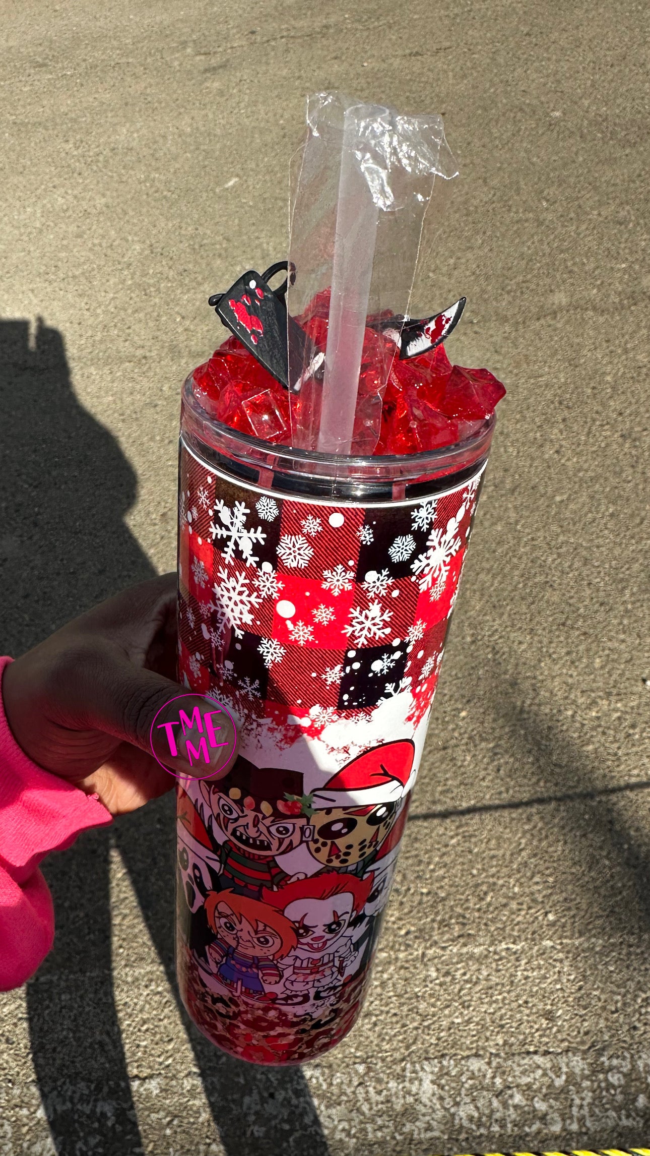 Spooky Leopard Print Tumbler