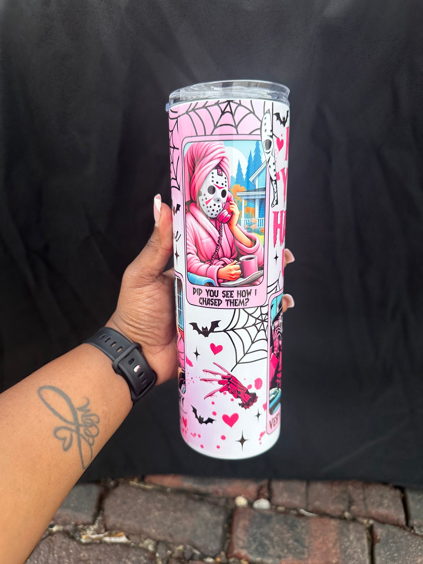 Very Scare, Mindful, Demure Halloween Tumbler