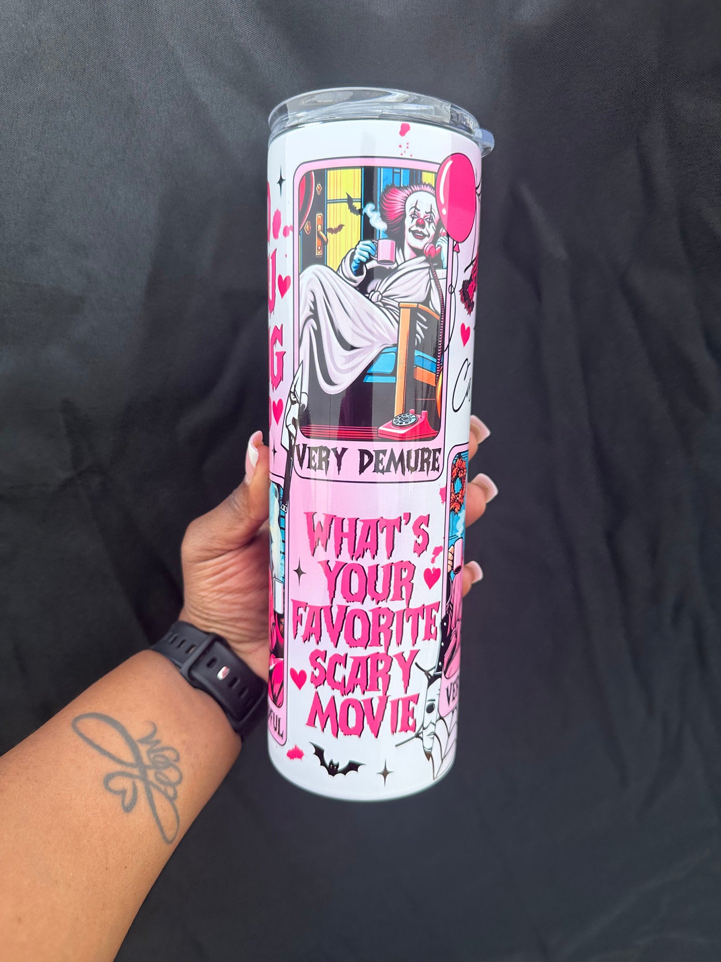 Very Scare, Mindful, Demure Halloween Tumbler