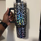 Holographic Leopard Tumbler