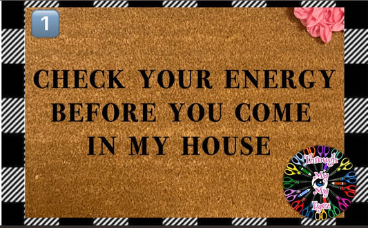 Energy Check Doormat