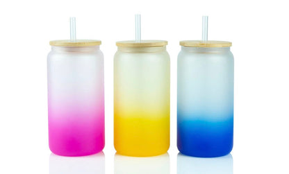 LOC Queen Gradient Glass Can Tumbler