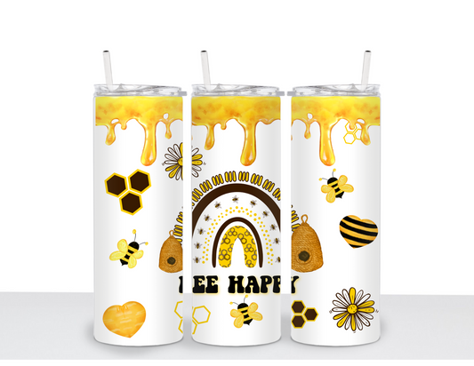 Bee Happy Tumbler