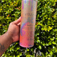 Teacher Pink Glitter Tumbler