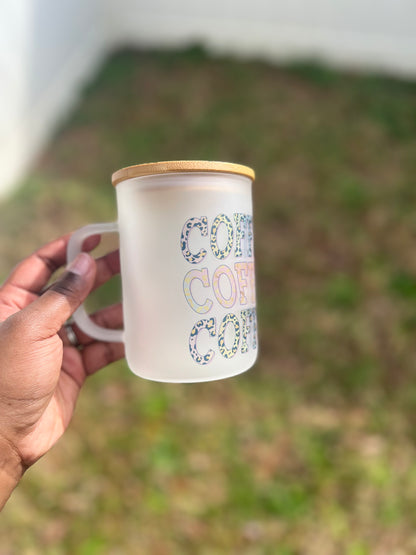 Coffee Matte Glass Mug