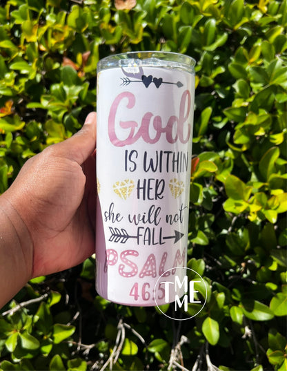 God Is Within Her Tumbler