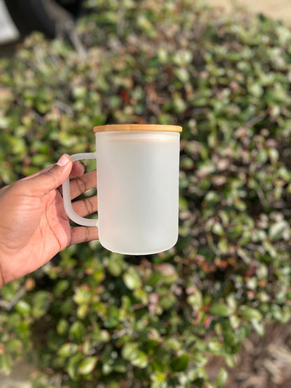Custom 17oz Matte Glass Mug