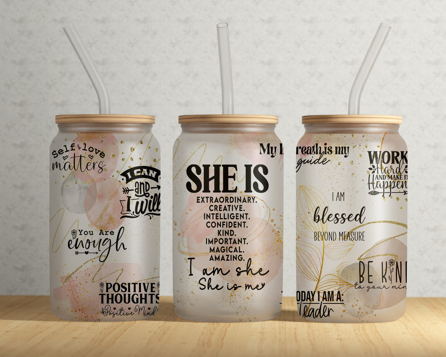She IS Glass Can Tumbler