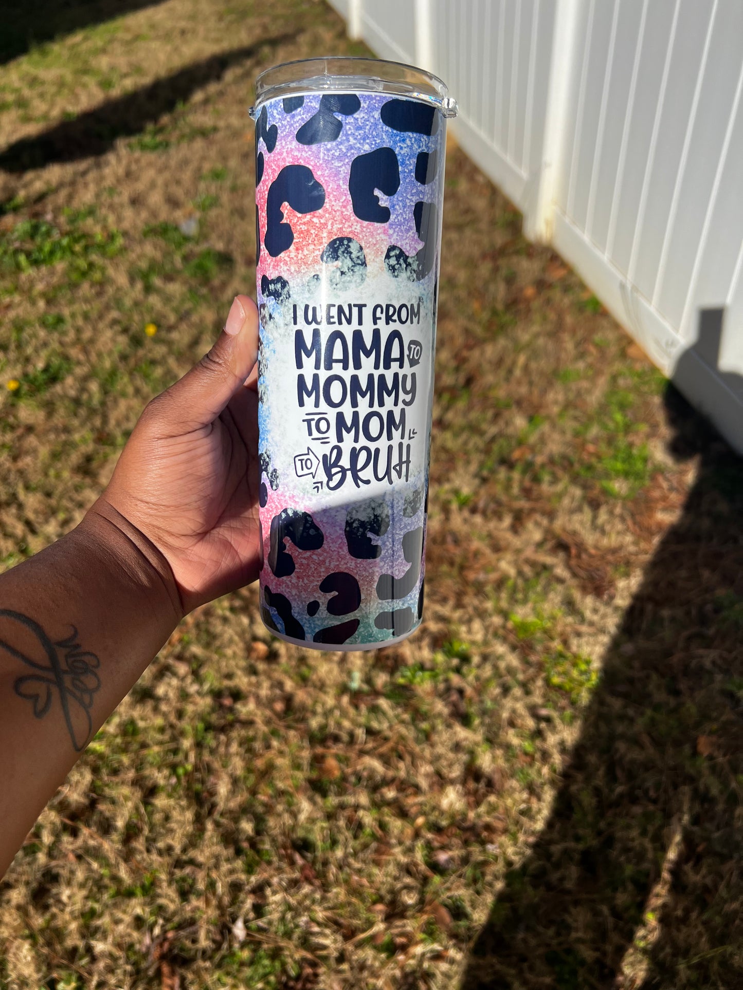 Mama, Mommy, Mom To Bruh Tumbler