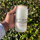Pray Leopard Matte Glass Tumbler
