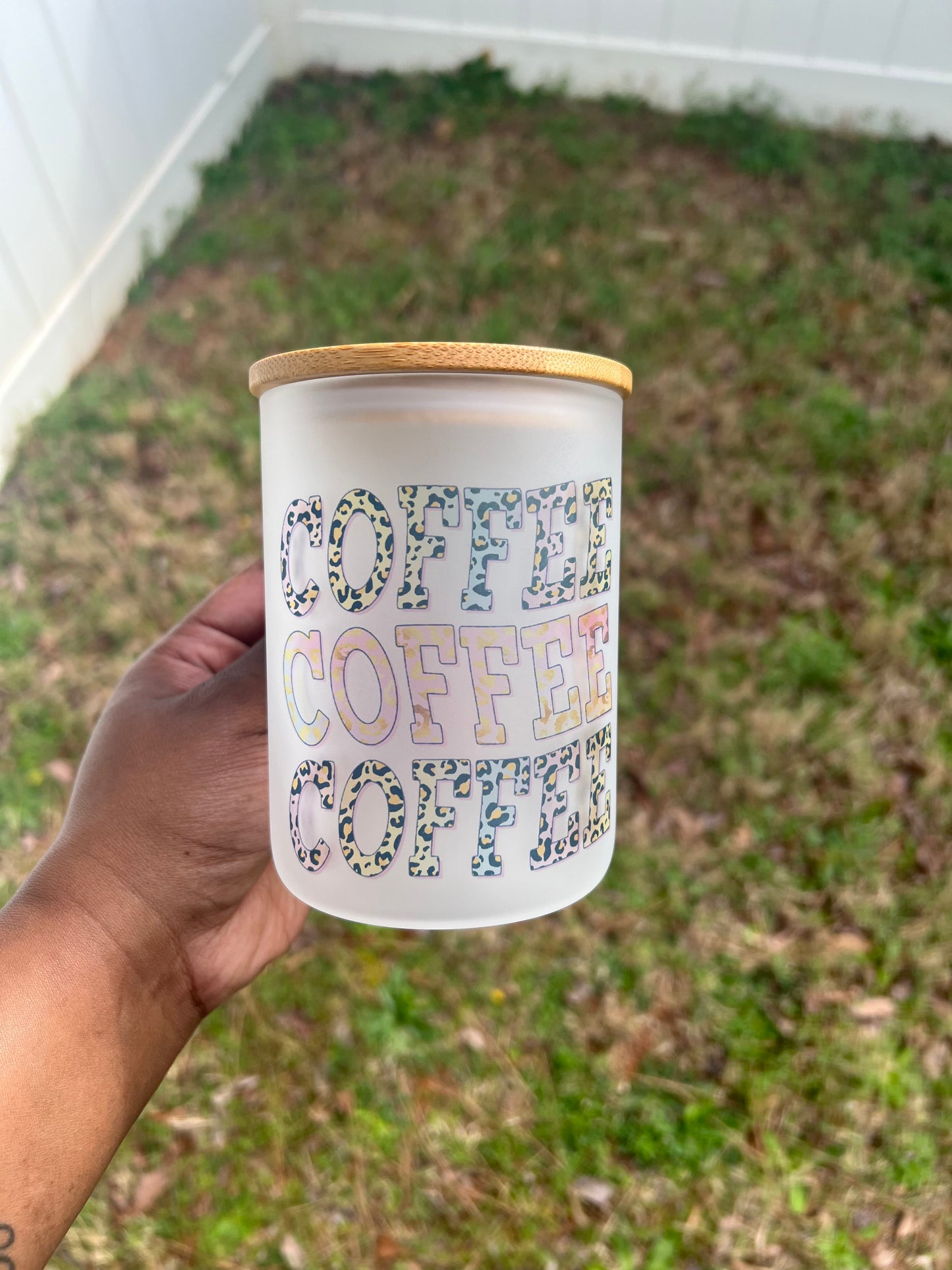 Coffee Matte Glass Mug