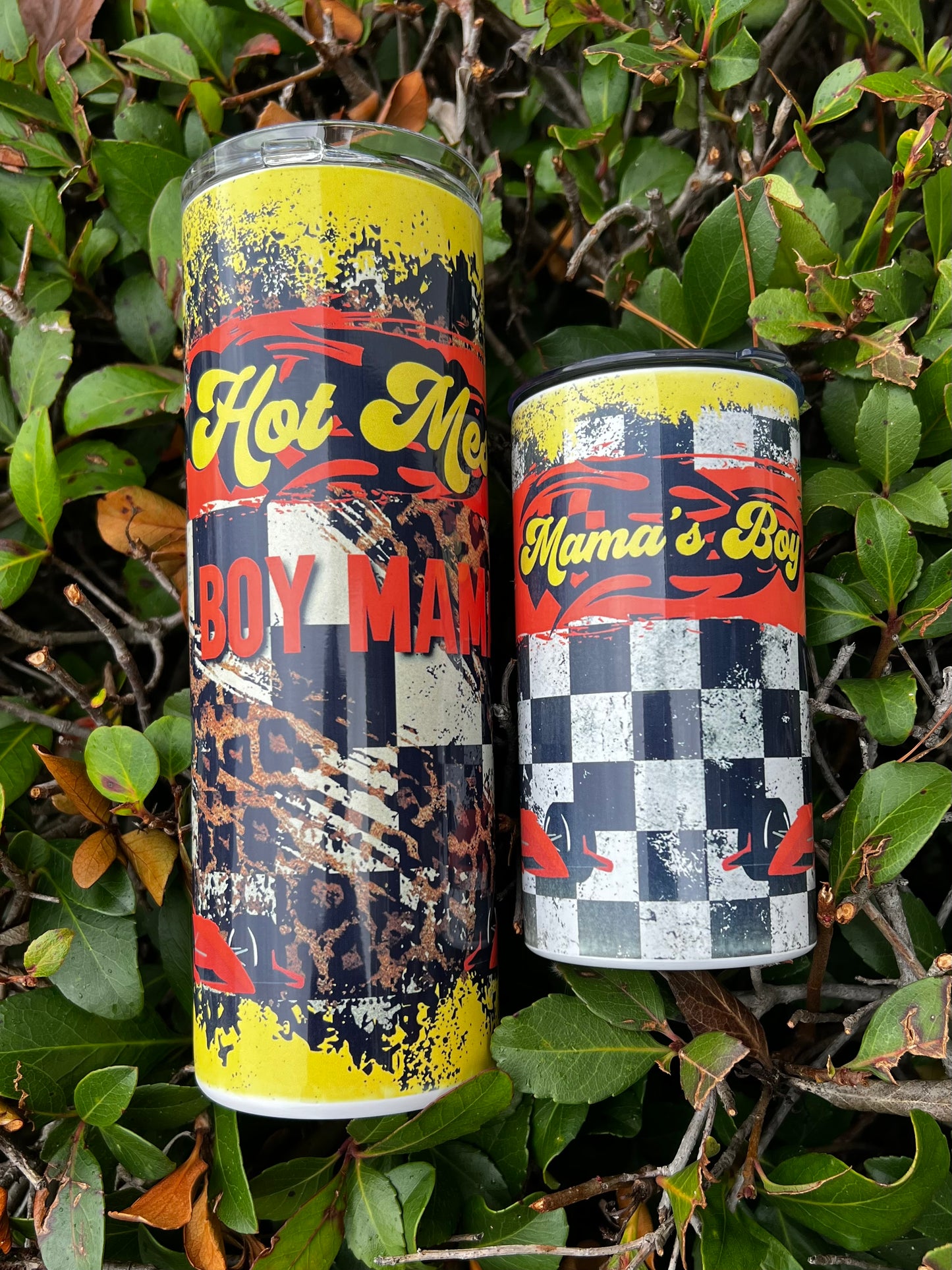 Hot Mess Race Car Tumbler