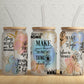 Self Affirmation Glass Can Tumbler